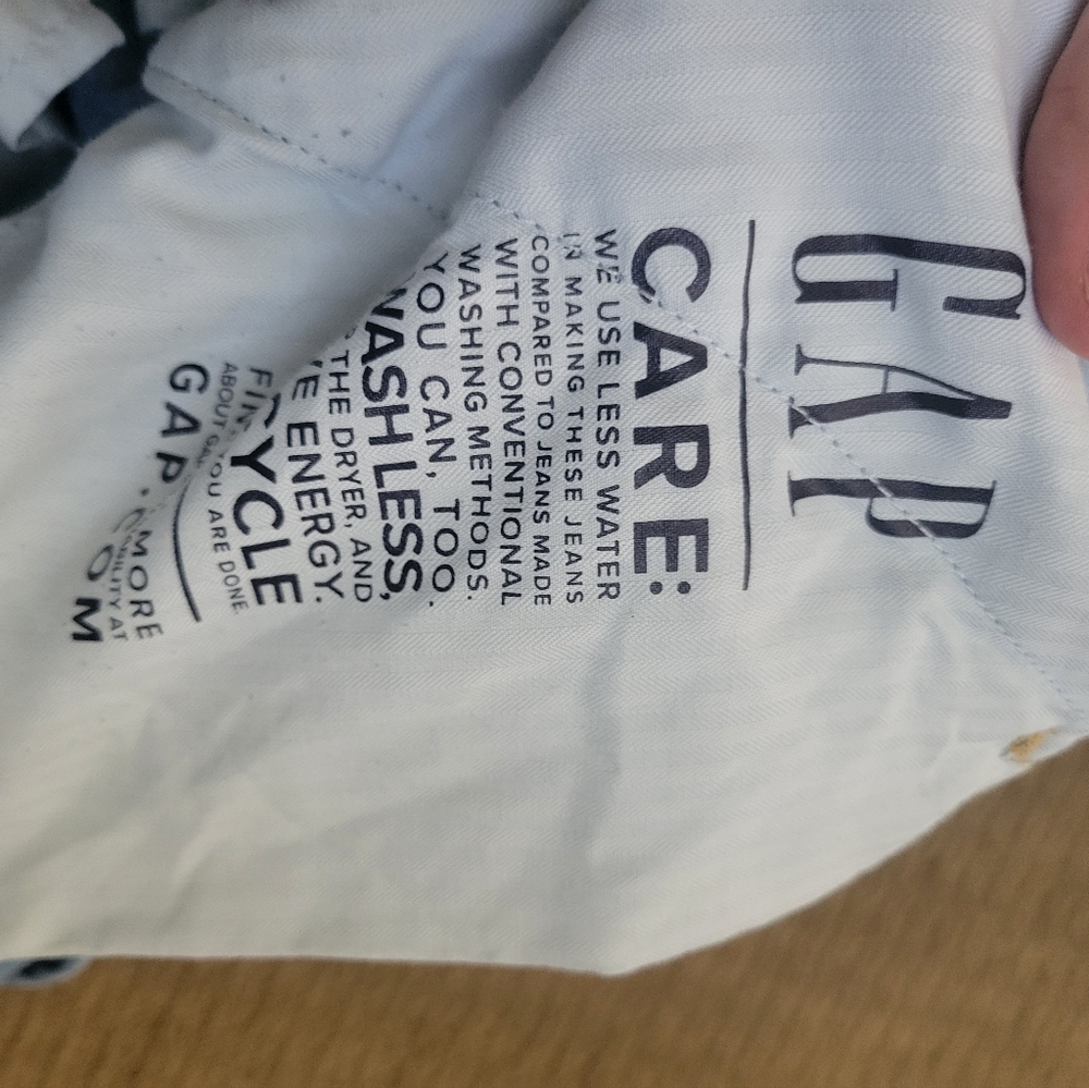 Gap Mid Rise Wide Leg Baggy Cargo Light Jeans, Size 31/12 Loose Fit Pockets. - Picture 4 of 16